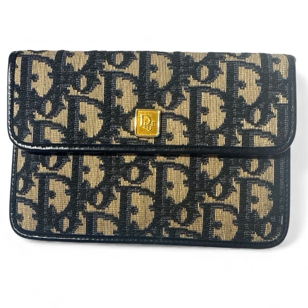 Vintage Dior Trotter Monogram Pouch